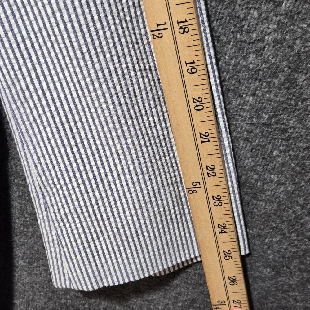 Brooks Brothers Mens Sz 44R Seersucker Blazer Pants Set Blue White Striped W38